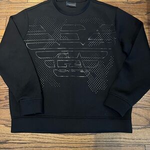 Emporio Armani Black Crewneck Sweater
